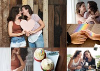 Compilation of love and lgbt themed images
