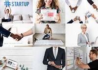 Compilation of startup themed images