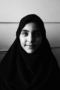 Portrait of a happy Muslim girl