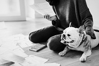 Woman managing her growing debt