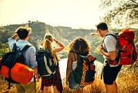 Backpacking friends on a gap year adventure