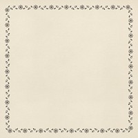 Vintage ornamental decorative frame on beige background