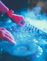 DJ playing music at nightclub
