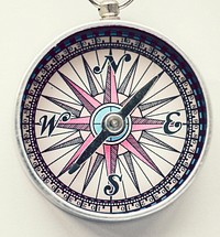 Closeup of a cute compass