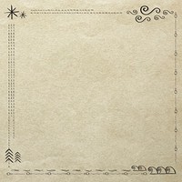 Boho ethnic doodle style border psd frame 