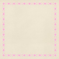 Pink ornamental frame on a beige background design element