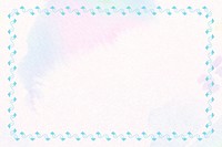 Turquoise frame on a pastel background design element