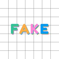 Fake letter pastel colored rounded font illustration