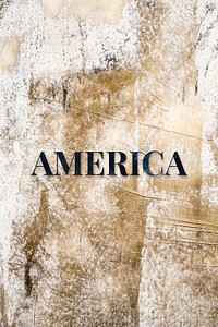 America word typography font