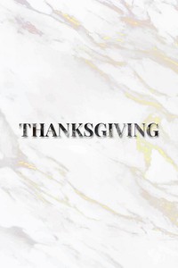 Text Thanksgiving word art lettering typography