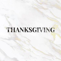 Thanksgiving word art lettering typography 