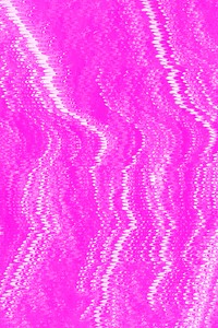 Glitch effect on a pink background