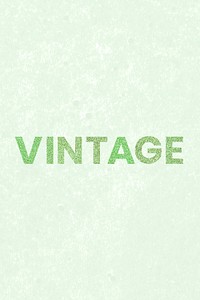 Trendy green Vintage sparkly typography social banner
