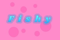Vivid fishy funky gradient typography