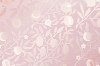 Floral gradient background, vintage botanical pattern in aesthetic design psd