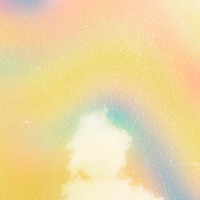 Pastel yellow cotton candy foggy background