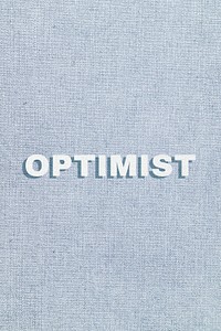 Optimist text pastel shadow font