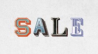 Shadowed word sale vintage typography