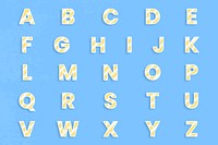 Abc font set illustration png