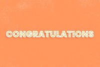 Congratulations message diagonal cane pattern font text typography