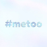 Shiny #metoo text holographic pastel feminine