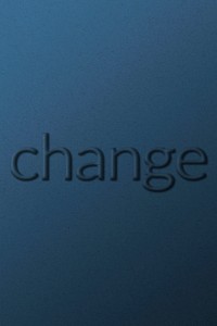 Change emboss word typography on paper texture