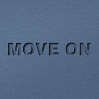 Paper cut 3d lettering move on font typography
