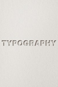 Paper cut 3d lettering typography word font