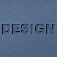 Design paper cut font typography