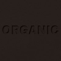 Organic text cut-out font typography