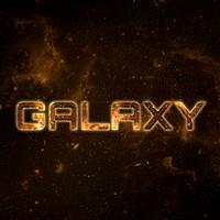 Galaxy editable psd text effect template