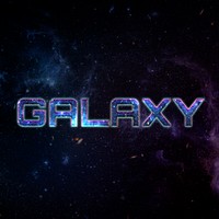 Galaxy editable psd text effect template