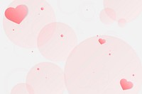 Pink background with hearts design space