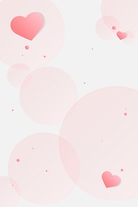 Cute pink heart border design space