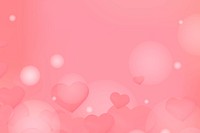 Pink background with hearts design space