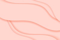 Peach wavy patterned background copy space