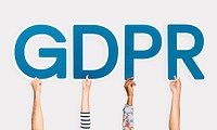 Blue letters forming the word GDPR