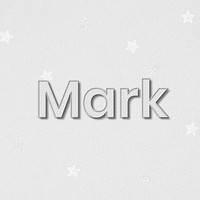 Ma male name lettering typography