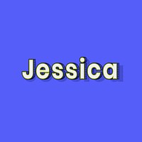 Jessica female name typography text