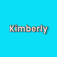 Kimberly female name typography text