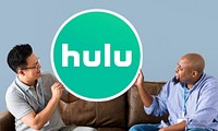 Men showing a Hulu icon