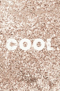 Cool glittery texture word typography