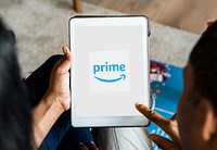 Amazon Prime Video logo showing on a tablet. BANGKOK, THAILAND, 1 NOV 2018.