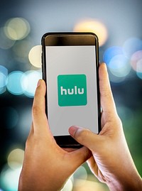 Hulu logo showing on a mobile phone. BANGKOK, THAILAND, 1 NOV 2018.