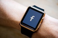 Facebook application showing on a smartwatch. BANGKOK, THAILAND, 1 NOV 2018.