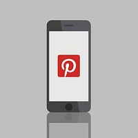 Pinterest logo showing on a mobile phone. BANGKOK, THAILAND, 1 NOV 2018.