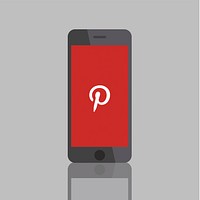 Pinterest logo showing on a mobile phone. BANGKOK, THAILAND, 1 NOV 2018.