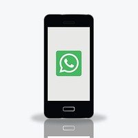 Whatsapp logo showing on a mobile phone. BANGKOK, THAILAND, 1 NOV 2018.