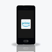 Prime Video logo showing on a phone. BANGKOK, THAILAND, 1 NOV 2018.