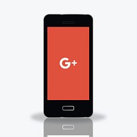 Google Plus logo showing on a mobile phone. BANGKOK, THAILAND, 1 NOV 2018.